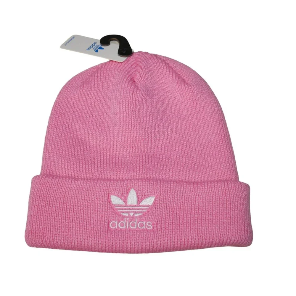 adidas Kids Pink Trefoil Beanie